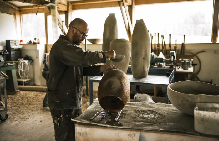 A Confrontation with the Material — Autodidact Ernst Gamperl creates unique Wooden Sculptures